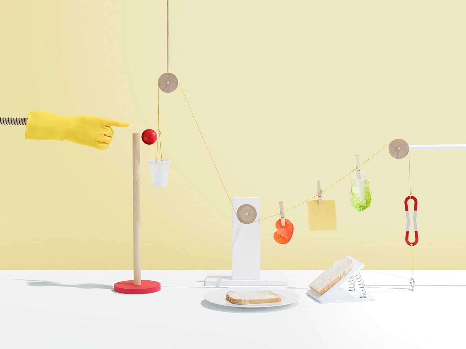 Minimalist Rube Goldberg Contraptions With Simple Outcomes » Moss and Fog