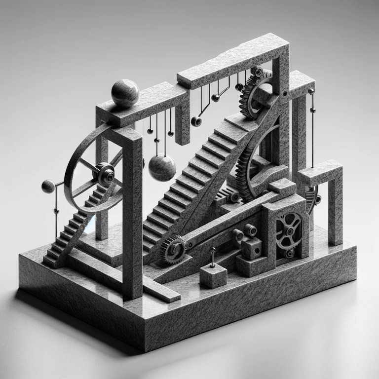 Envisioning Rube Goldberg Machines From Different Materials | Moss and Fog Rube goldberg machines for sale