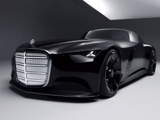 Mercedes previews their sinister new art deco design language